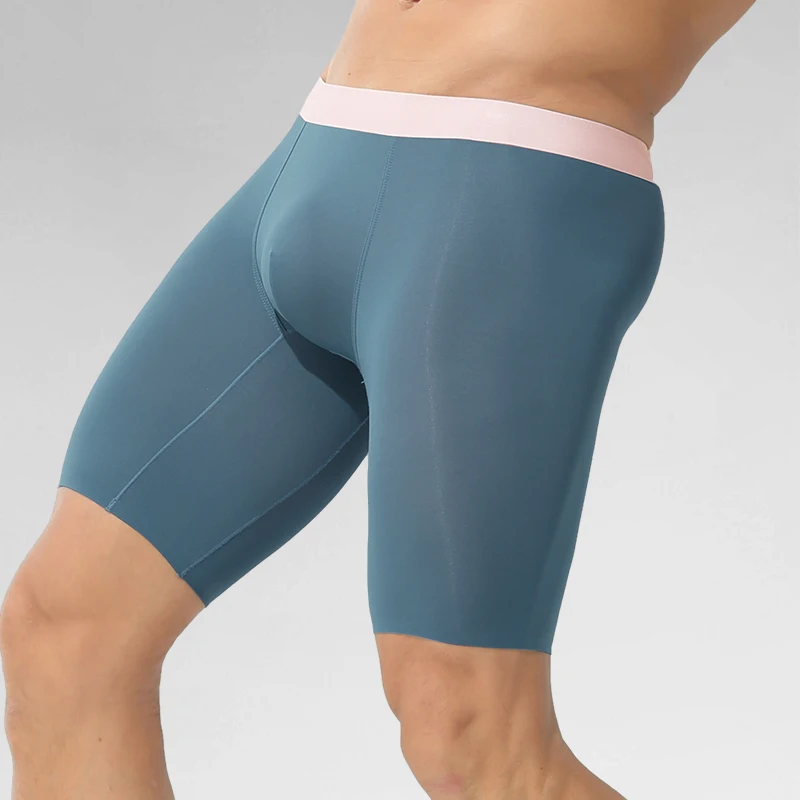 ملابس داخلية رياضية للرجال لتطويل الساق وكسب الوزن، شورتات بوكسر مضادة للبكتيريا، شورت رجالي مضاد للغضب بأربعة زوايا