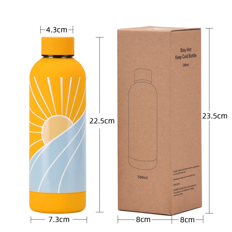 Thermos Bottle Coffee Cup Stainless Steel Tumbler Cute Korean Travel Insulated Flask Thermal Water Bottle Kawaii Coffee Mug