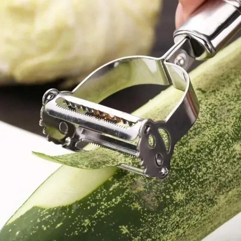 New Stainless Steel Vegetable Fruit Peeler Grater Julienne Peeler Potato Carrot Cucumber Slicer Kitchen Cooking Tool Accessory
