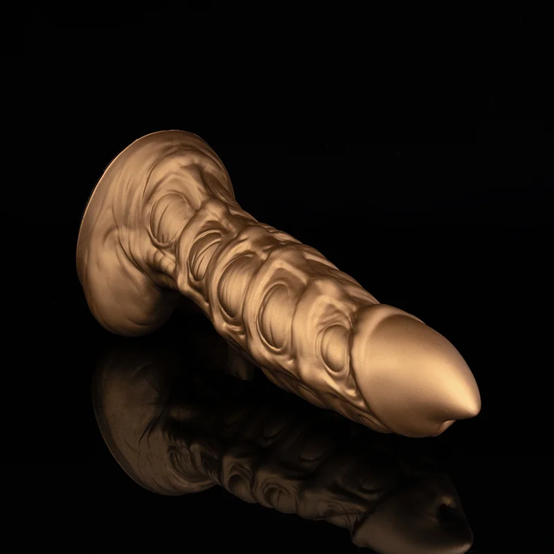 Gold Dildo Super Huge Monster Dildo Soft Men Masturbator Realistic Penis with Suction Cup Big Dick Adult Sex Toys