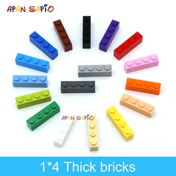 50PCS DIY Building Blocks Thick Figures Bricks 1x4 Dots Educational Creative Size Compatible With Brand Toys for Children 3010