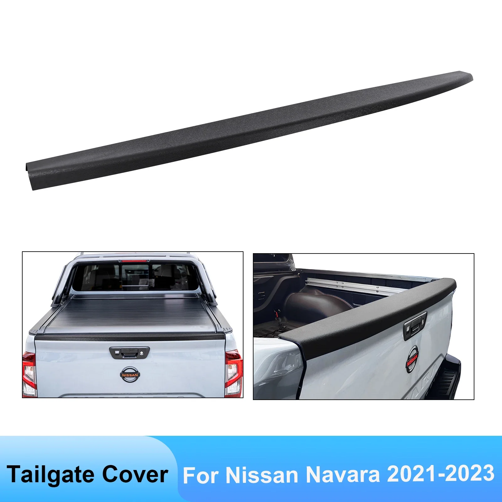 4X4 Car Styling Portellone Della Copertura Della Protezione Per Nissan Navara NP300 2021 2022 2023 2024 Modelli Nero Opaco Portellone Rivestimento