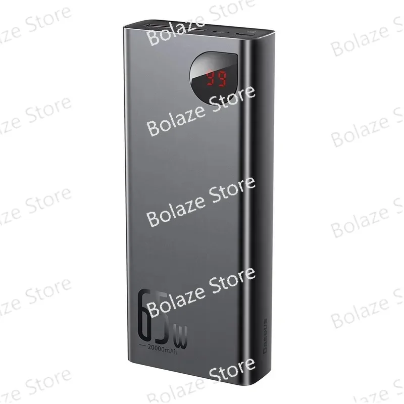 

20000mAh 65W metal digital display portable power supply