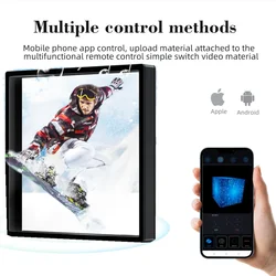45/50/56/62/65cm 3D Fan Hologram Projector Integrated Machine Wifi Led Sign Lamp Player With Cover Advertising Display Light