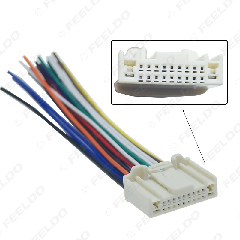 5Pcs Car 20Pin Stereo Wiring Harness Adapter For Nissan/Subaru/Infiniti OEM Factory CD/DVD Audio Wire Plug