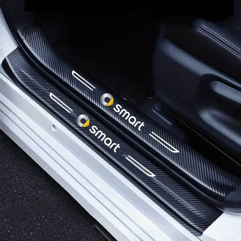 

Защитная наклейка на порог автомобиля для Smart Forfour Fortwo 453 451 450 Coupe, защитные наклейки на порог заднего багажника, бампера, аксессуары