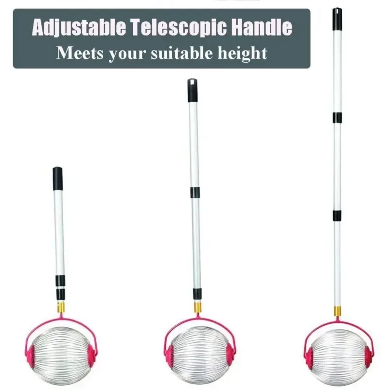 حصادة صامولة الكرة الدوارة القابلة للتعديل - لاقط سهل الدوران، أداة يدوية خارجية |   للجوز والبقان وتفاح السلطعون