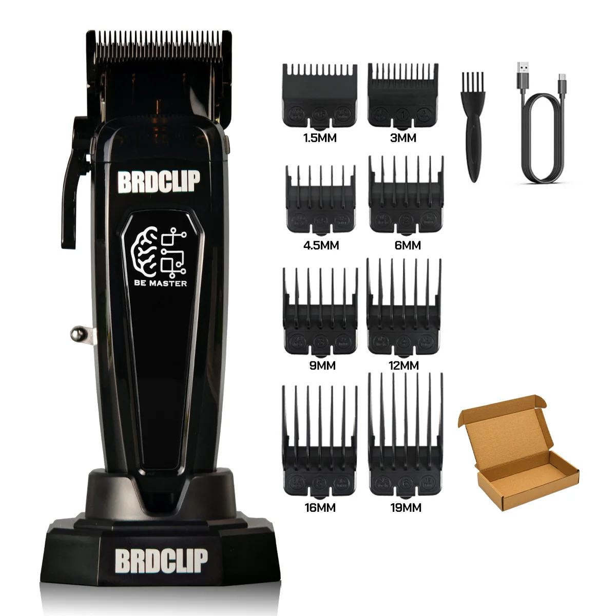 BRD 106 107 609 BRDCLIP Professioneller elektrischer Haarschneider Haarschneider DLC-Klinge mit Basis 7500 U/min 8000 U/min 7000 U/min Friseurset