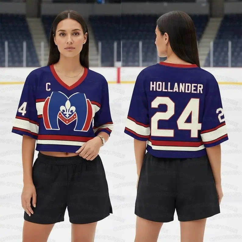 Women's Short Sleeve T-shirt Heated Rivalry Cheerleaders Crop Top Football Jersey ROZANOV & HOLLANDE view 2