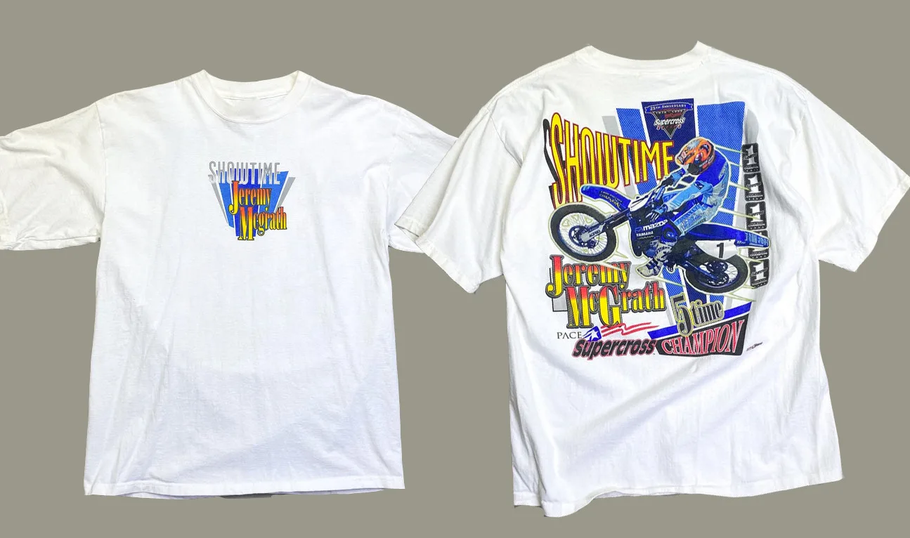 NOS Vintage 1999 Jeremy McGrath 5-Time Supercross  T-Shirt