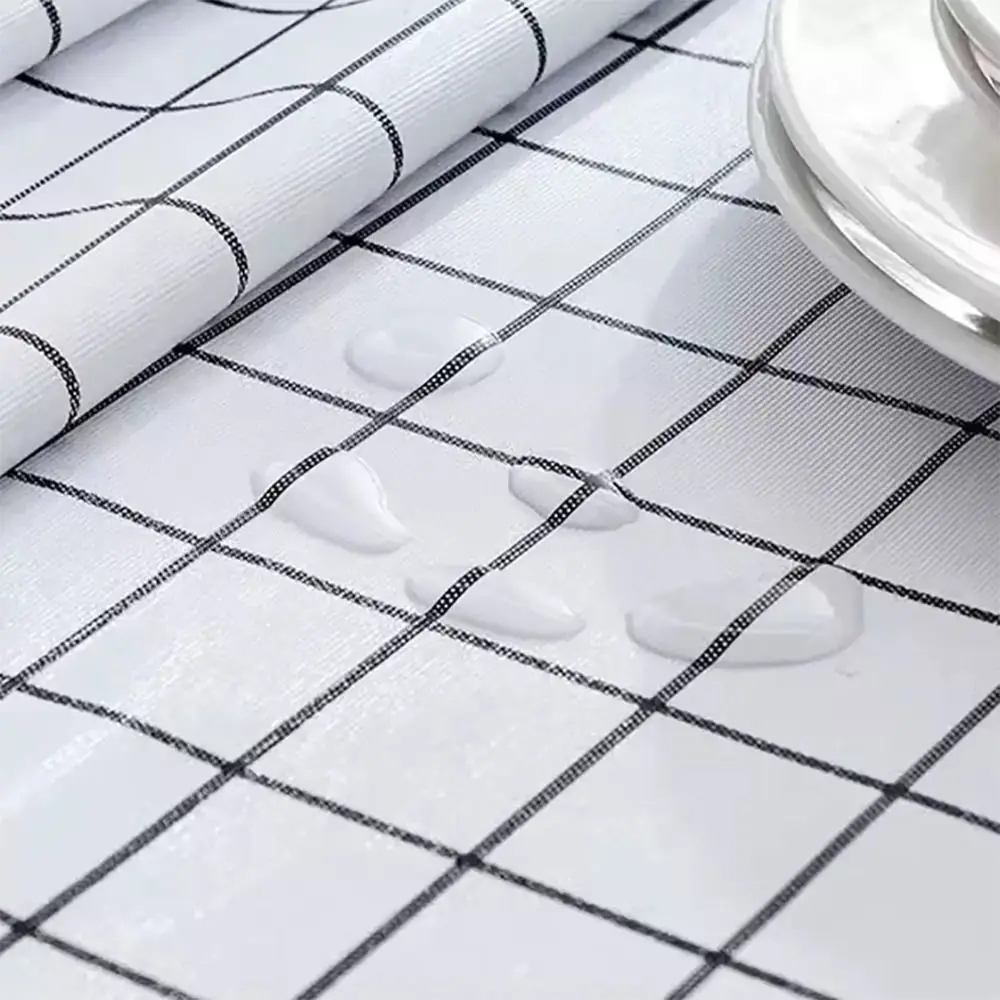 New PEVA Tablecloth Rectangula Antifouling Table Cover Waterproof Oilproof Oilcloth Home Kitchen