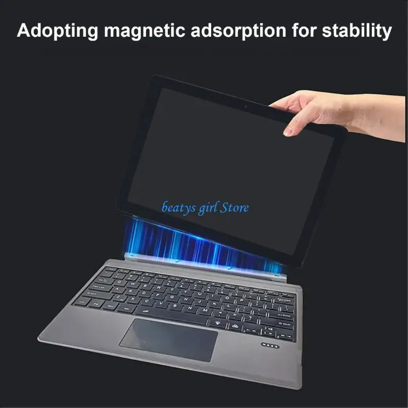 

C7AB Эргономичная радиоклавиатура с сенсорной панелью для планшетов Съемная магнитная клавиатура