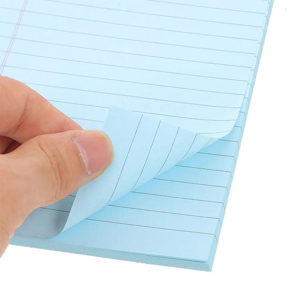 

4pcs Memo Notepad Pads Tearable Lined Paper For Office School Home Use Portable Legal Pad Notepads For Work Wide Ruled Notebook