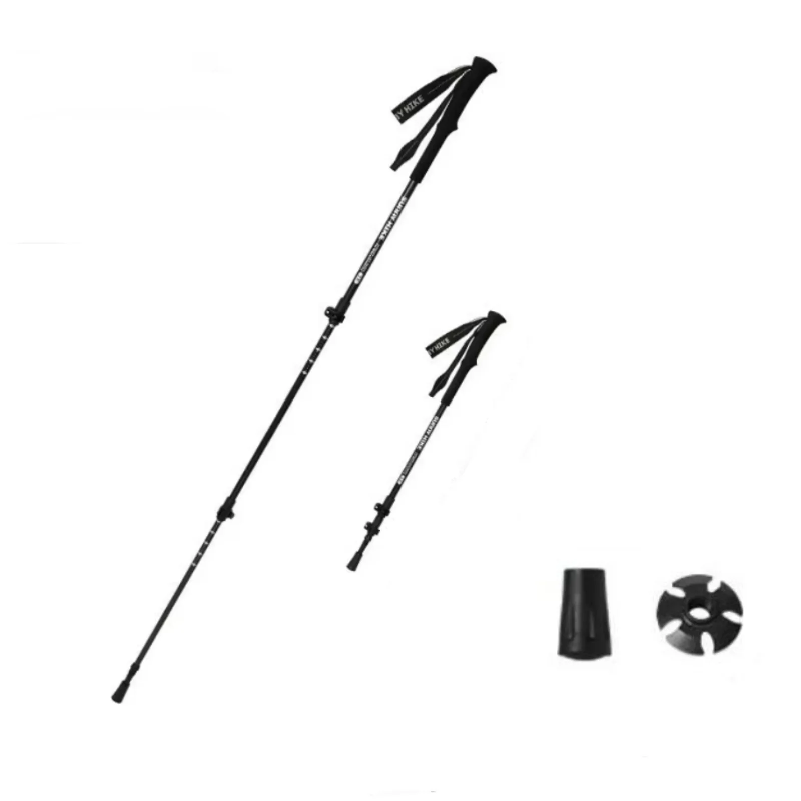

1 Pair 3K Carbon Fiber Trekking Poles - Lightweight & Adjustable (66-135cm) 2-Piece Set for Hiking
