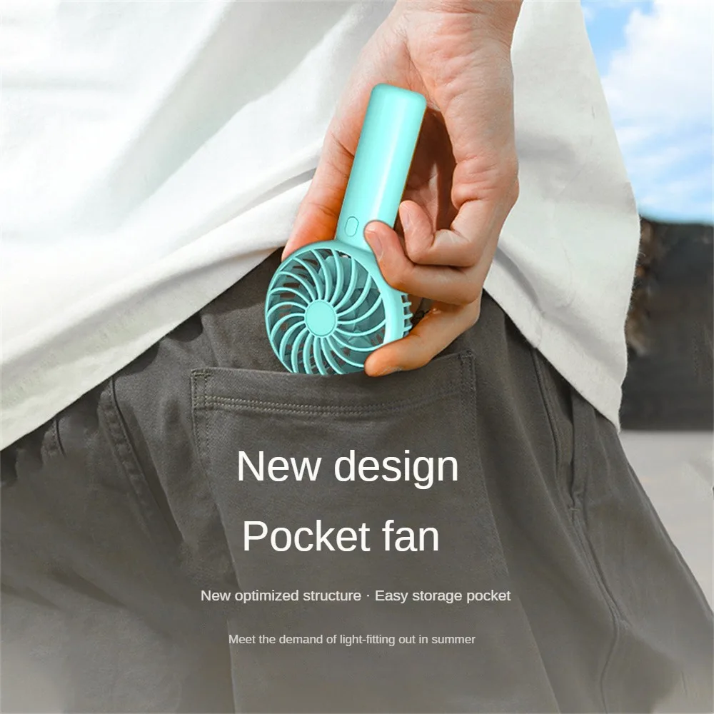 Portable Fan Mini Handheld Electric Fan Usb Rechargeable Handheld Small Pocket Fan for Home Outdoor Travel Camping Air Cooler