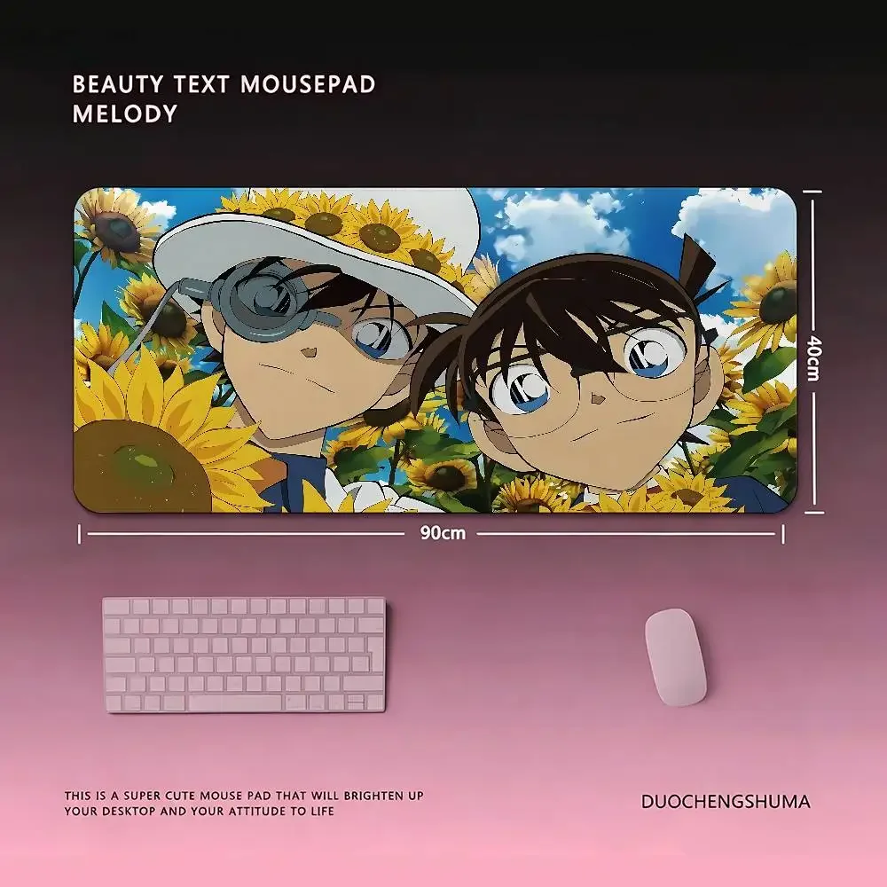 Anime C-detective-ConanS Cute Mouse Pad Computer Mat Deskpad Laptop Keyboard Mat Office Large Landscape Mousepad