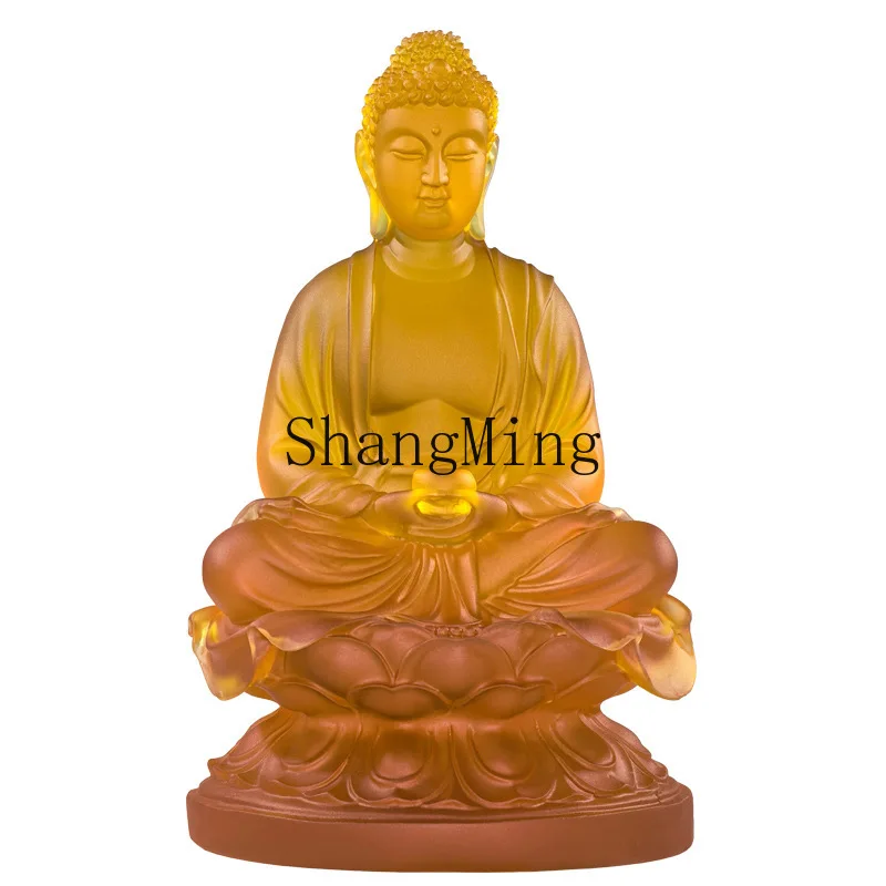 

CL Buddha statue, glazed Buddhist pharmacist Buddha, big day, Tathagata Buddha, Buddha ornament, home offering, opening gift