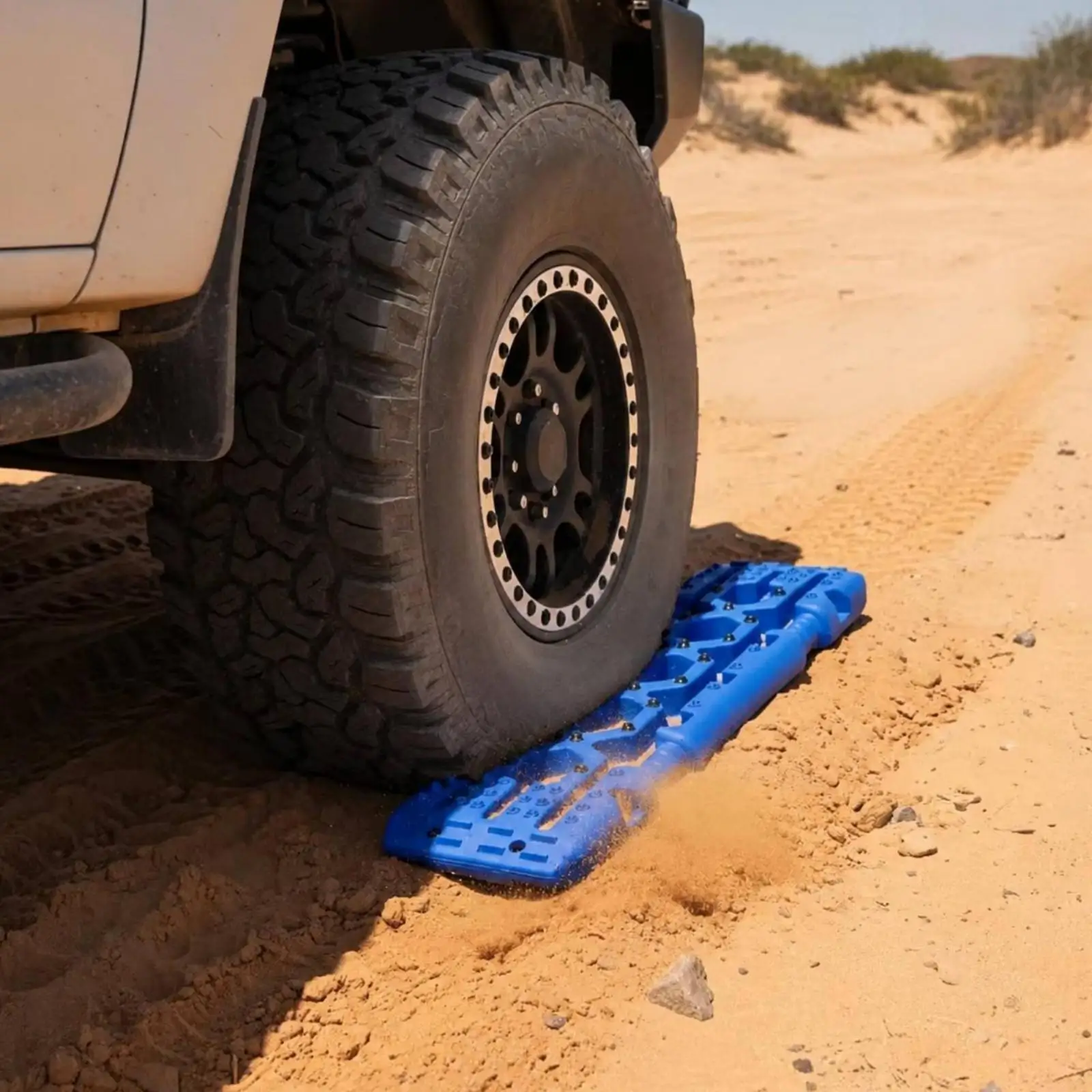 Traction Board Heavy Duty Tire Traction Boards Non Slip Offvehicle Extraction Tracks for SUV Owners, Truck Drivers