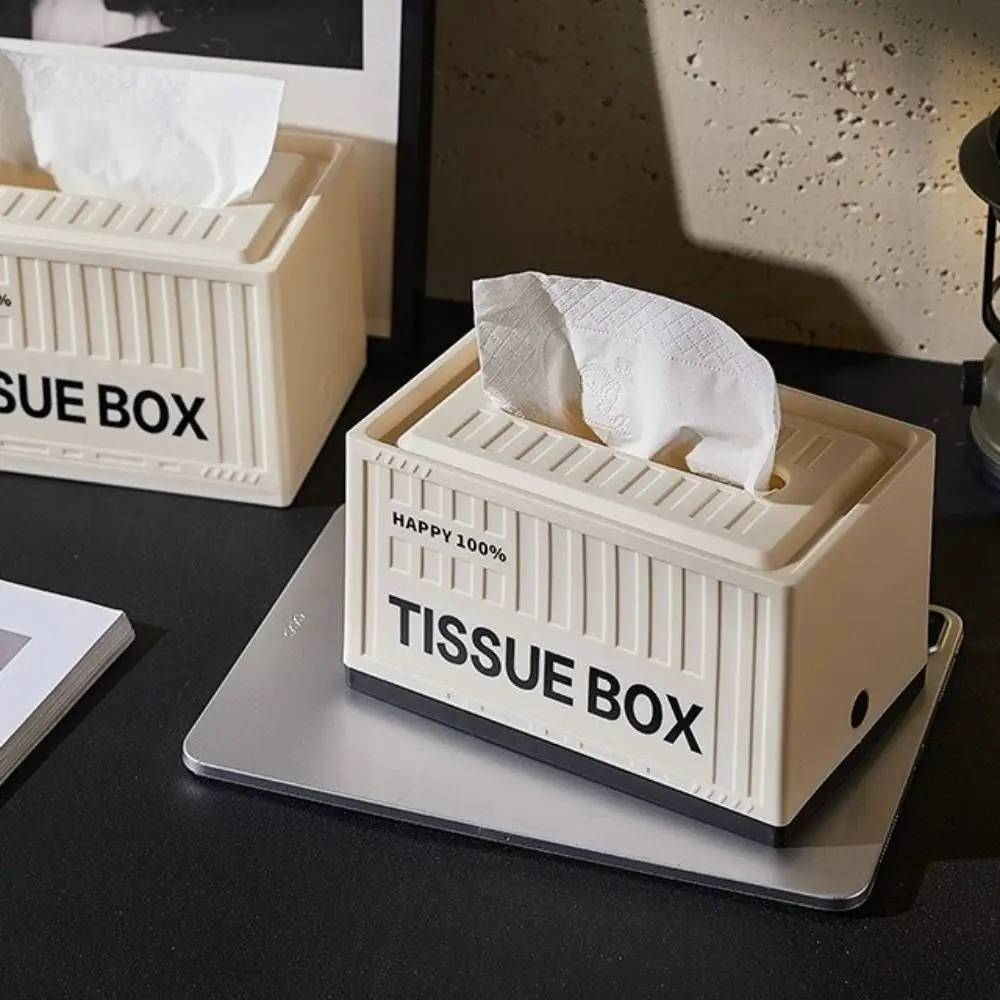 Taschentuchbox im INS-Stil, platzsparend, leicht nachfüllbar, Servietten-Organizer, Mehrzweck-Taschentuchpapier-Aufbewahrung mit großer Kapazität