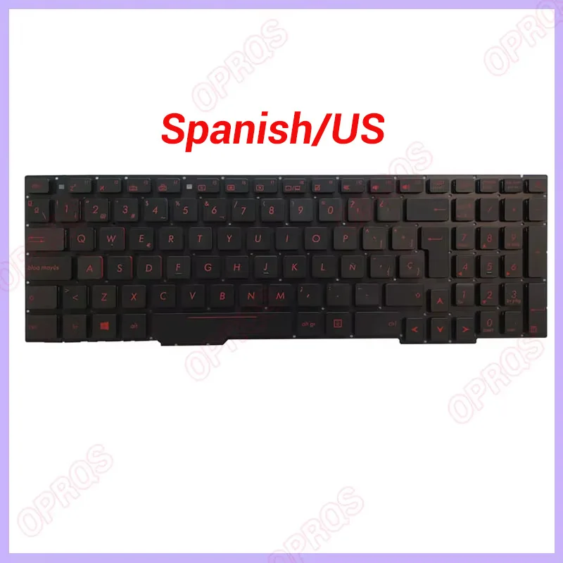 NEW For ASUS GL753 GL753V GL753VE GL753VD US/Spanish Laptop Keyboard backlight