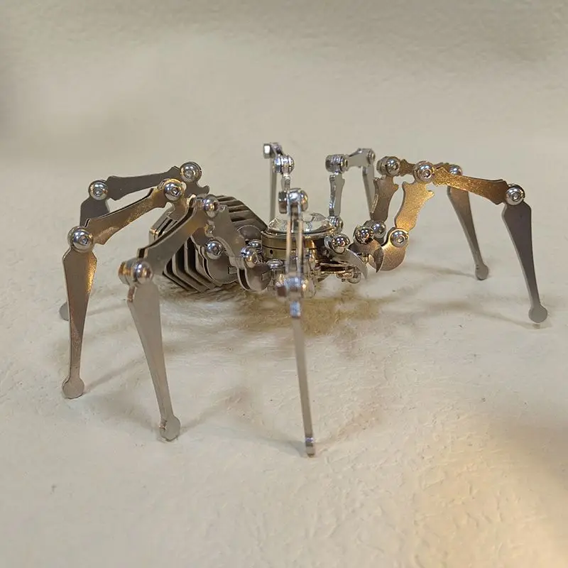 Mechanical Spider Stainless Steel Insect Model, Craft Toy Mechanical Tech Sense Cyberpunk Boys Gift