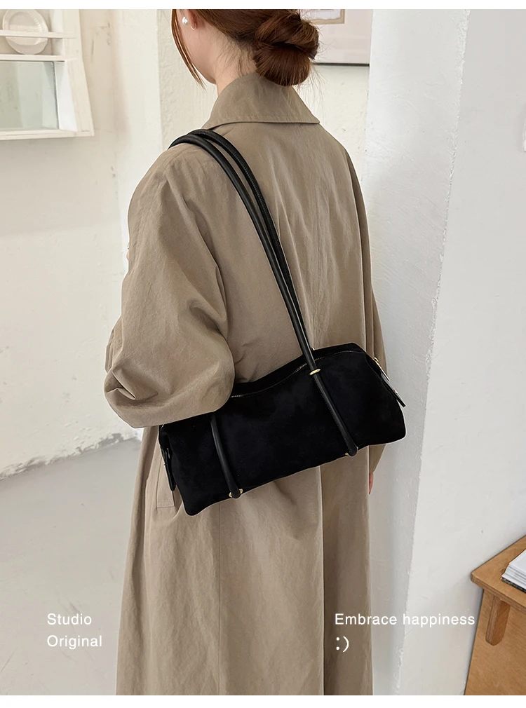 Bolso de Hombro Retro Estilo Francés para Mujer, Nuevo Modelo 2026, Ligero, de Lujo, Pequeño, de Alta Gama, Tipo Bowling