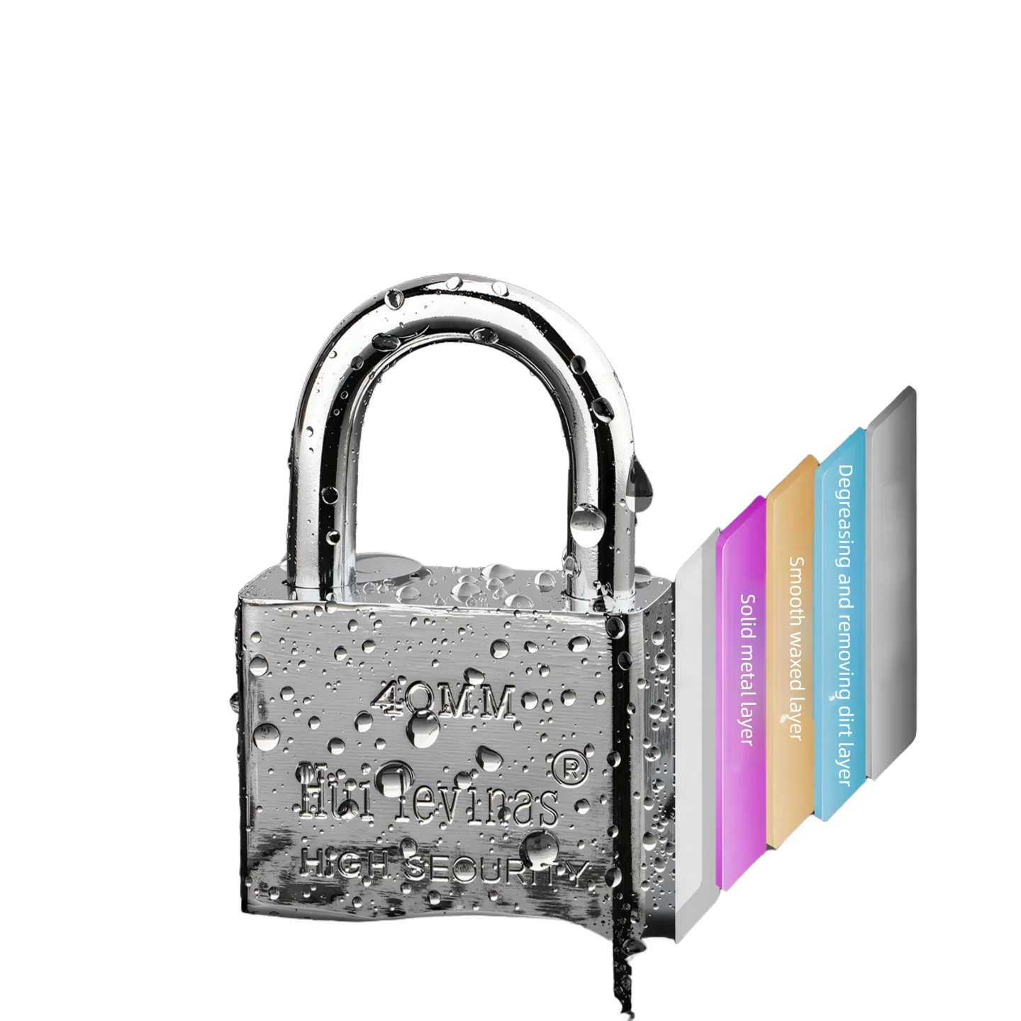 Навесной замок с ключом-щитой — водонепроницаемый нержавеющий замок с защитой от высыхания, навесной замок с длинной дужкой для безопасности дома, общежития и ворот