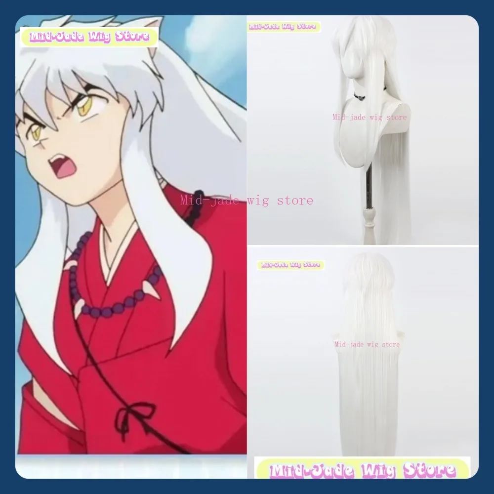 

Mid-jade Wig Store Inuyasha/Onmyoji Ibaraki Doji Cosplay Wig Anime Game Role Playing Synthetic Hair Halloween Party