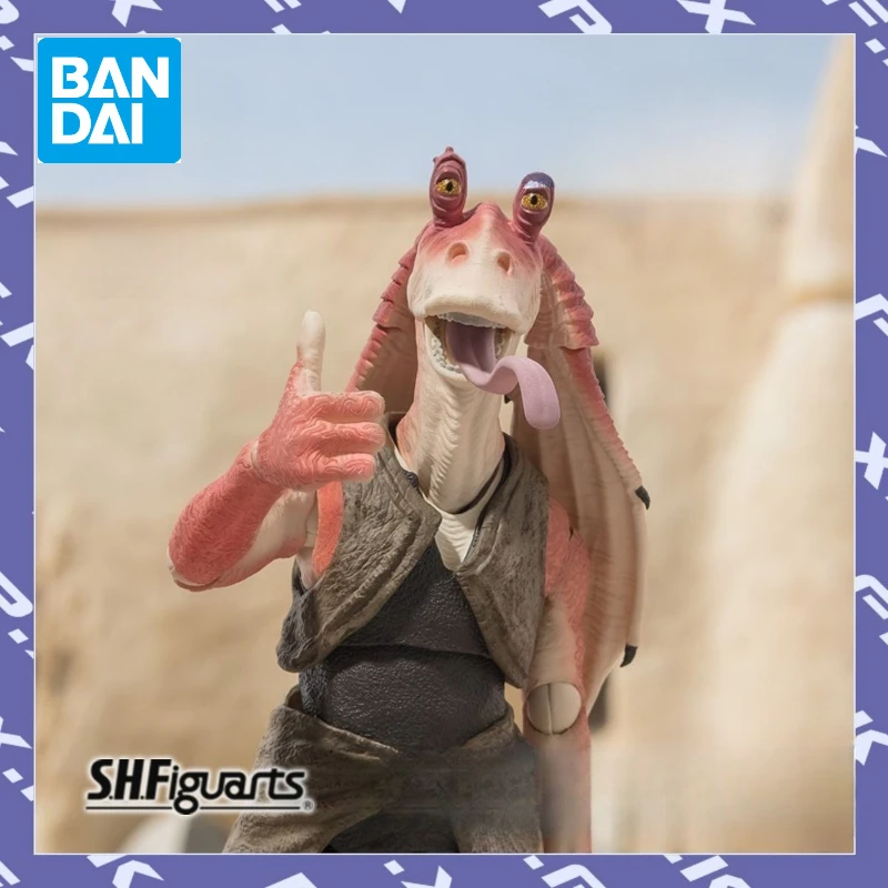 

Bandai SHF Gagabinx Zha Zha Star Wars Prequel Ghost Threat Finished Action Figure Model Toys