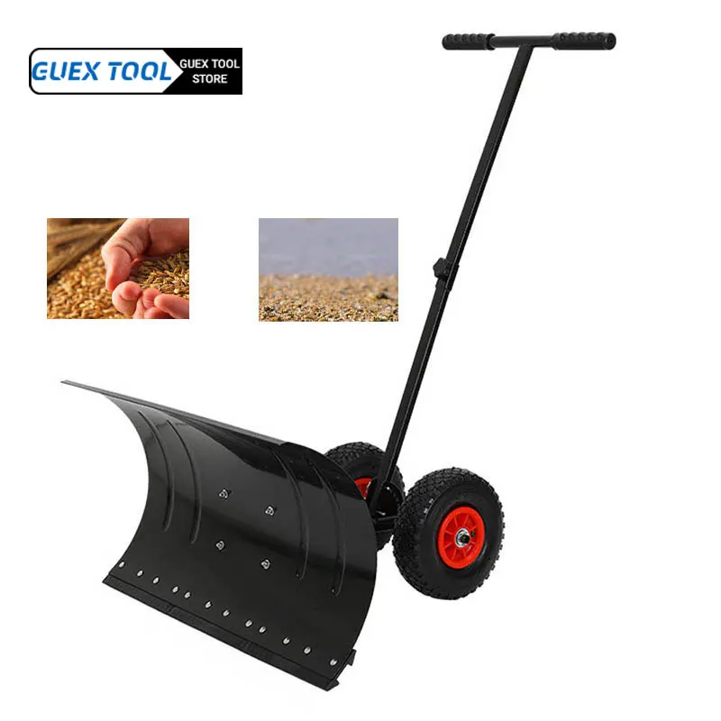 

Hand Push Snow Removal Shovel Machine Wheeled Artifact Snow Cleaner Tool Vehicle On Skis Push Shovel Snow Machine with Wheels