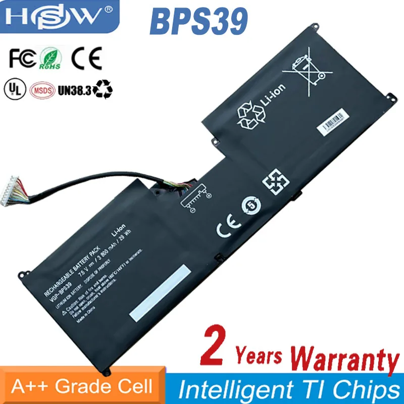 7.5v 29wh Laptop Battery BPS39 for Sony Vaio Tap 11 SVT11213CXB SVT112A2WL SVT1121B4E