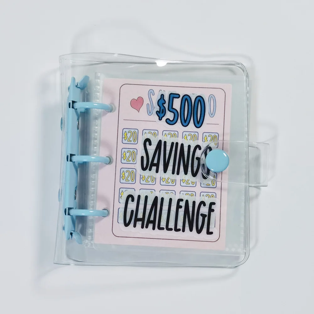 Save Money Challenge Book Bookkeeping Book Deposit Bag Cash Binder Mini Deposit Binder With Cash Accessories