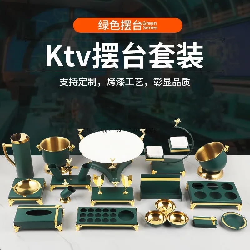

Стол для бара KTV, полный набор из нержавеющей стали, держатель для микрофона, тарелка с фруктами, высококачественная коробка для ночного клуба, украшение для столешницы