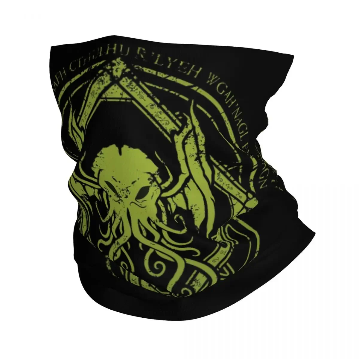 The Calls Of Cthulhu Horror Monster - Baphomet Satan Lucifer Crewneck Bandana Neck Gaiter Face Scarf Multi-use Scarf Cycling