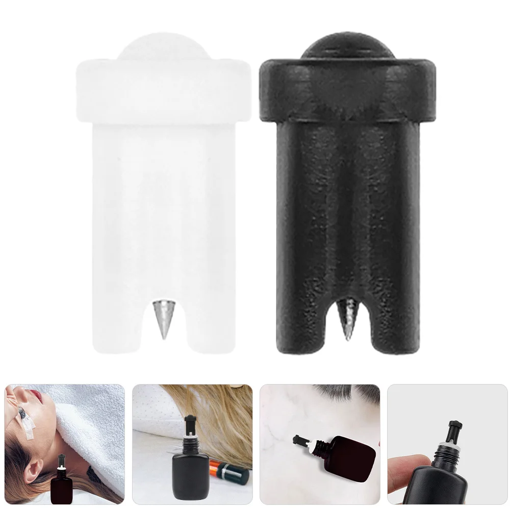 60 uds botella de extensión de pestañas pines agujas de prevención de obstrucciones para contenedores de pegamento accesorios de pestañas reutilizables de alta calidad