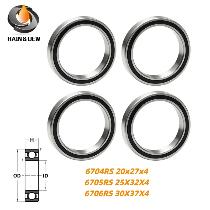 4Pcs 6701RS 12x18x4mm Bearing ABEC-7 Hobby Electric RC Car Truck Ball Bearings Sealed 6702RS 6704RS 6705RS 6706RS