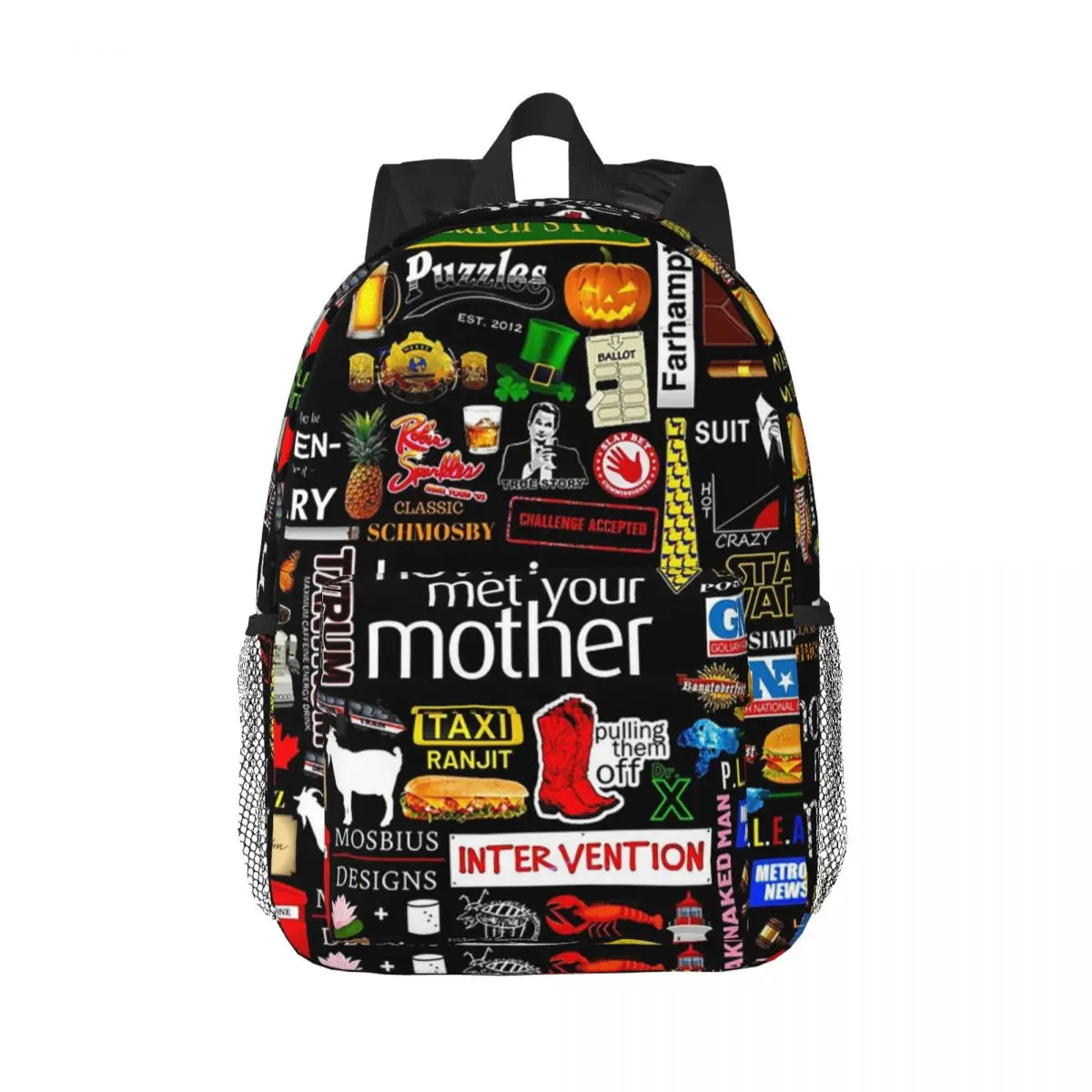 Mochilas escolares para meninos e meninas, Mochilas escolares para estudantes, Mochila de ombro, Mochila casual, Como eu encontrei sua mãe, grande capacidade