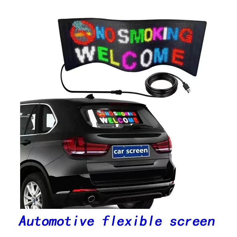 Horse 8 LED Rear Screen Warning Display Programmable Messages Scrolling Led Sign Display for Cars Digital Display