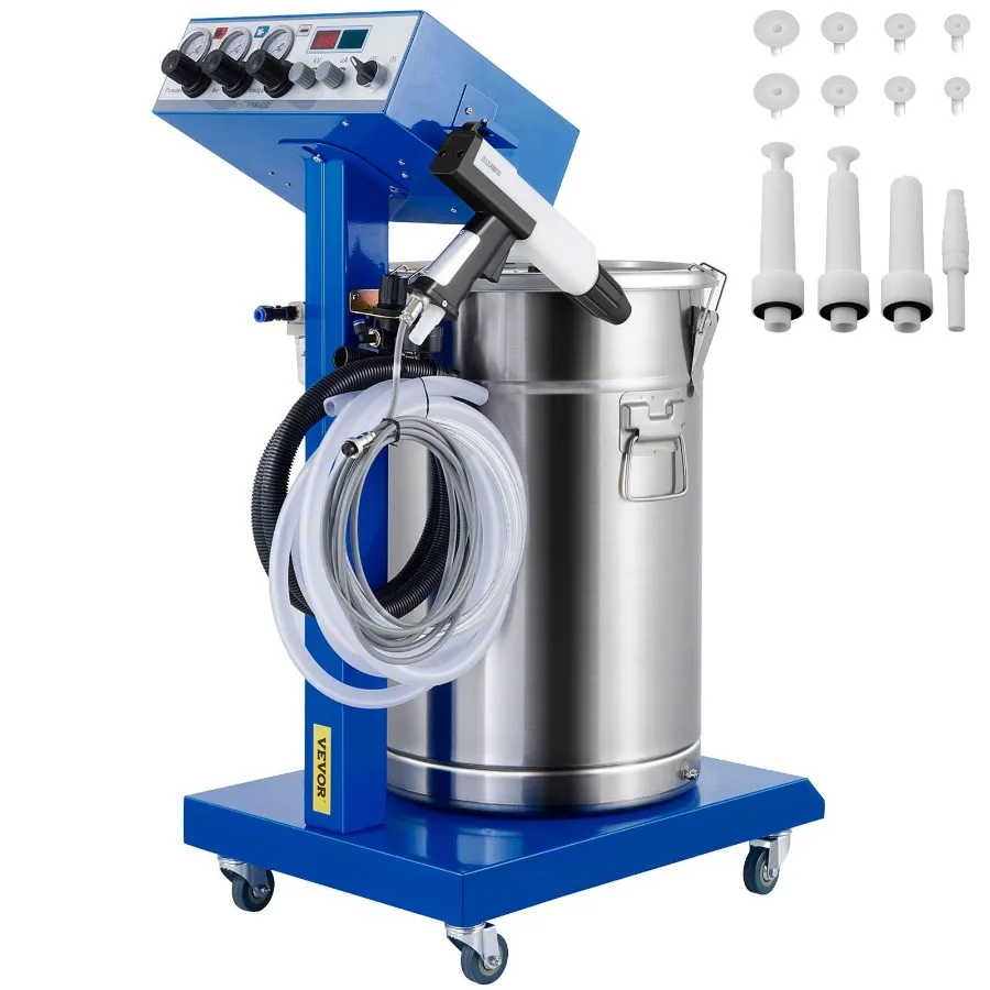 

50W 45L Electrostatic Powder Coating Machine with Spraying Gun Paint 450g Per Minute WX958 Powder Coating System 50W 45L