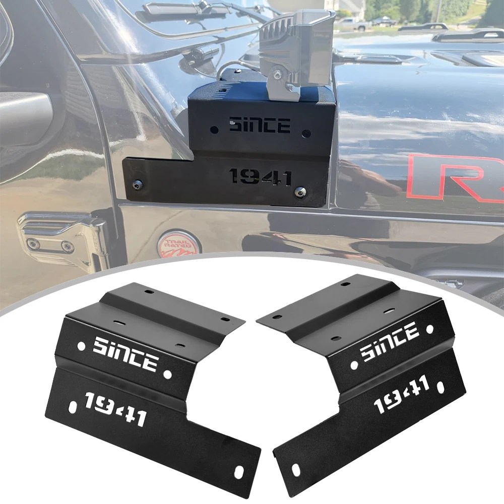 2PCS Column Lamp Bracket A-pillar Mount Car Driving Work light Mounting Bracket For Jeep Wrangler JL Gladiator JT 2018-2025
