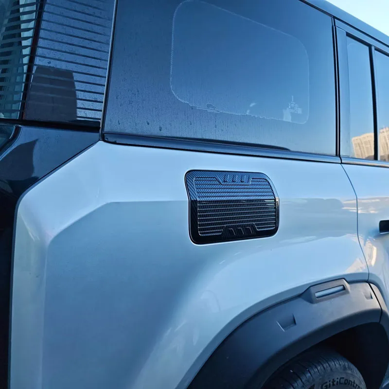 

For Chery iCAR 03 Jaecoo J6 ABS Carbon Fiber Black Charging Port Cover Protective Sticker Styling Accessories 2024 2025