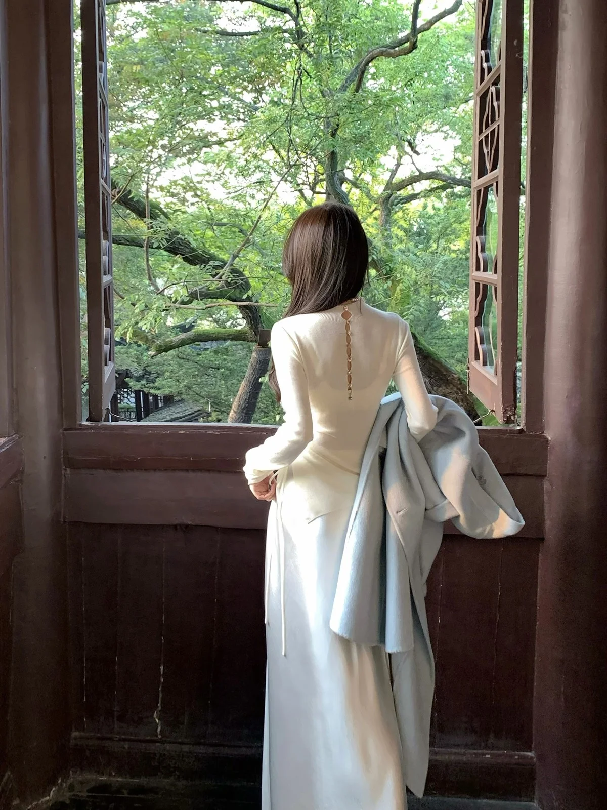 

Новая китайская вязаная кофта с высоким воротником и длинными рукавами THEPINKPO, зимняя, из смесовой ткани (полиэстер, шерсть), весенняя коллекция Blossom