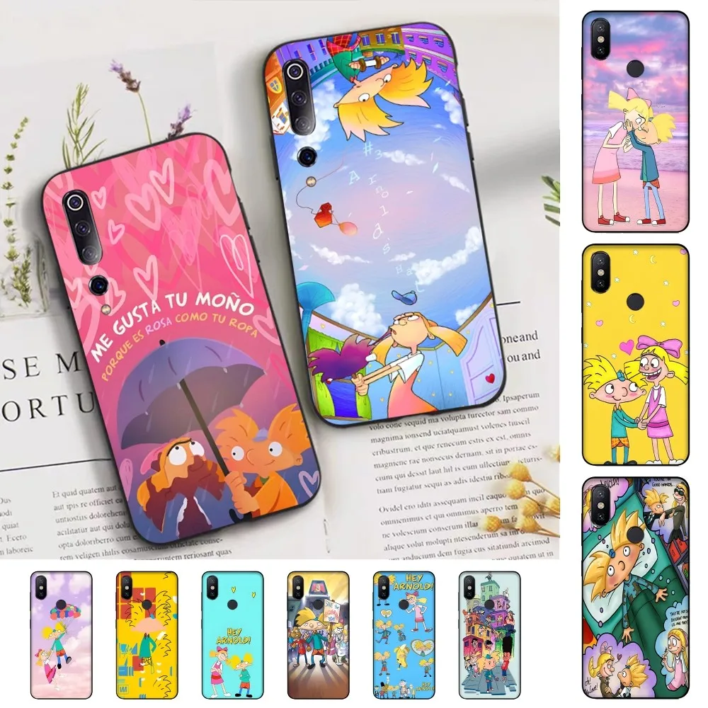 H-Hey A-Arnold H-Helga Cute Cartoon Phone Case For Xiaomi Mi 5X 8 9 10 11 12 Lite Pro 10T PocoX3pro PocoM3 Note 10 Pro Lite