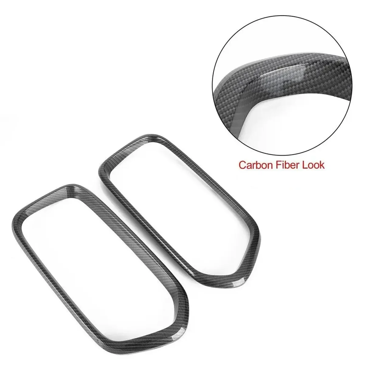 Front Bumper Grille Frame Cover Trim Racing Middle Net Frame Trim for BMW X2 Series F39 2018-2021 Carbon Fiber Pattern