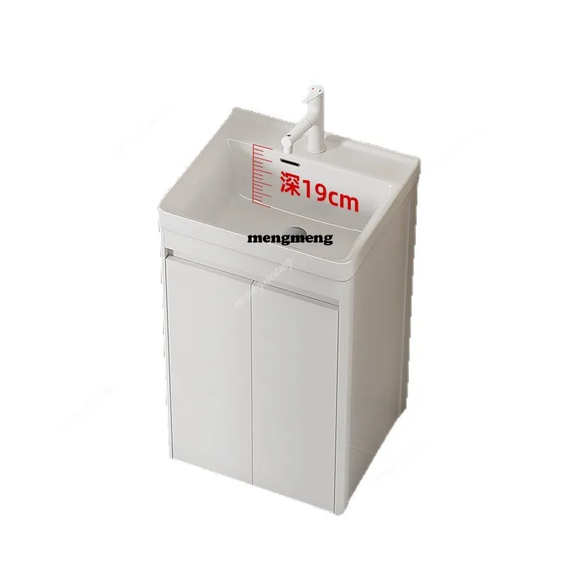 Small apartment honeycomb aluminum floor-to-ceiling bathroom  combined toilet deepened wash basin