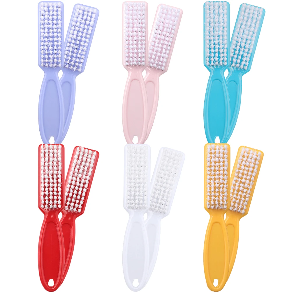 

Nail Brushes Durable Plastic PP Silk Scrubber Lightweight Travel Kitchen Bathroom Manicure Supplies Cleaning Fingernail Hand