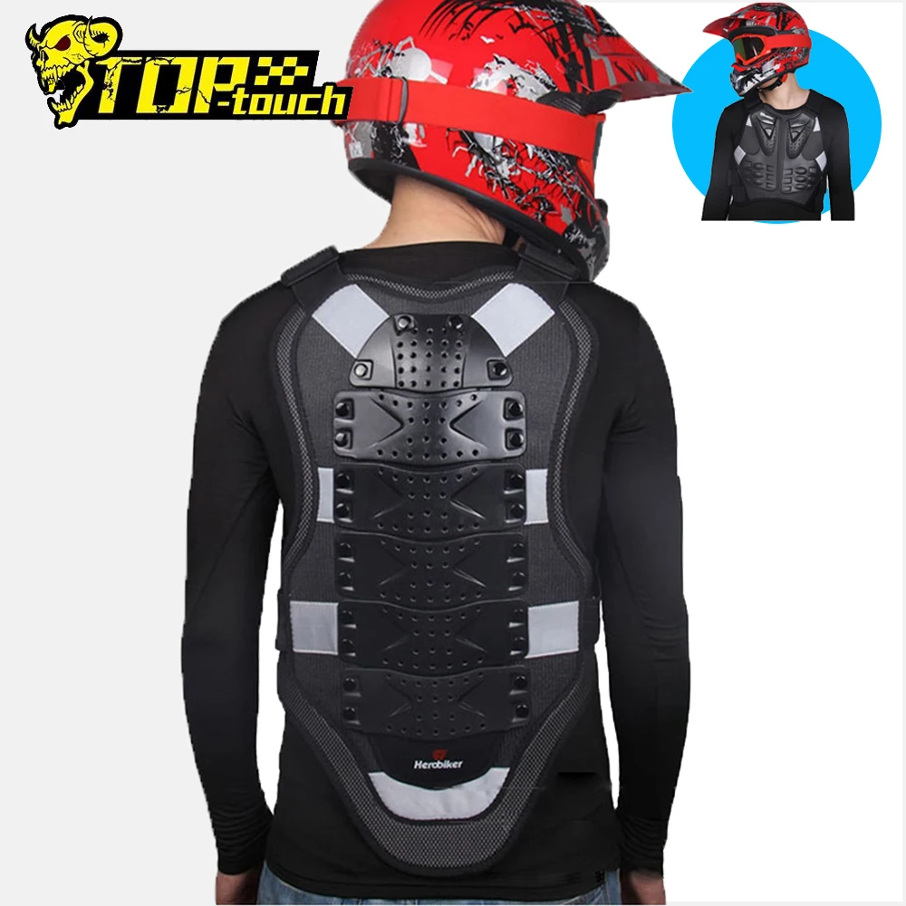 

HEROBIKER Motorcycle Dirt Bike Body Armor Protective Gear Motorcycle Back Protector Vest Motocross Skiing Skate Snowboard Jacket