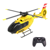 YXZNRC F06 EC135 2.4G Yellow Fuselage Flybarless 1:36th Scale 6-CH 6-Axis Simulation RC Helicopter