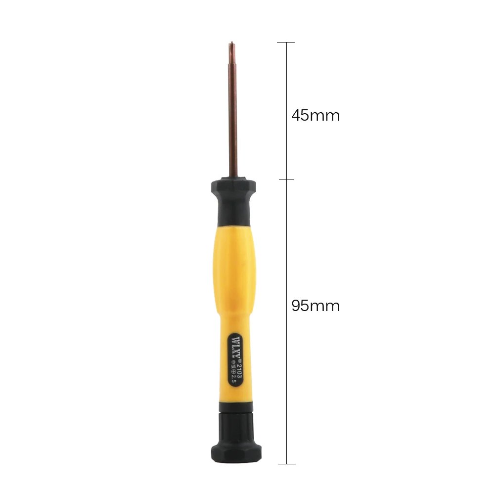 Destornillador de precisión, cabeza cruzada Phillips de 2,5mm para iPhone 7, 6s, 6, 5s 5, placa lógica, herramienta de apertura de reparación de tornillos con núcleo de flor