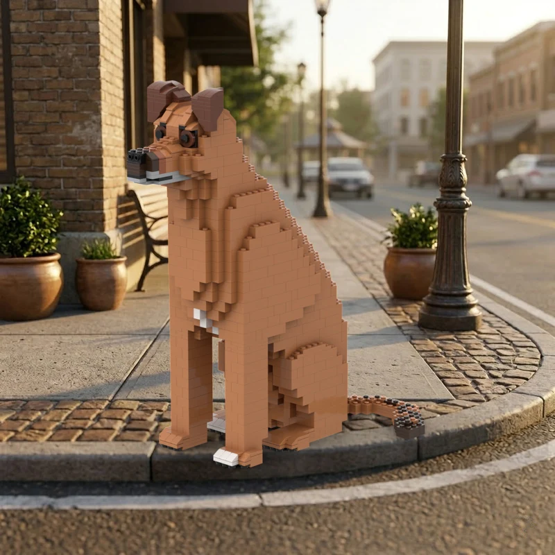 Creators Animal Series Model MOC Building Bricks Rhodesian Ridgeback Modular Technology Gifts Holiday Assemble Children Toy Suit